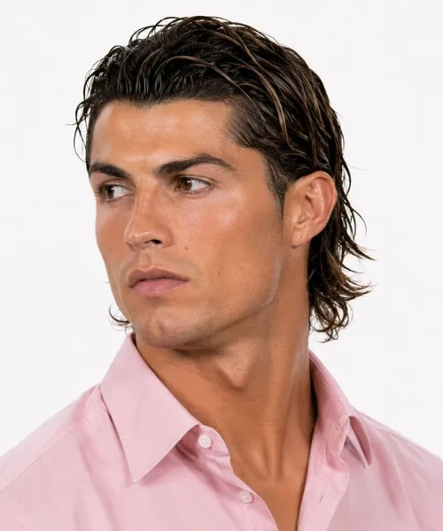 Cristiano Ronaldo Long Hair: A Rare Look with Natural Flow