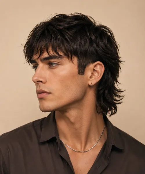Modern Mullet Straight Hair Style