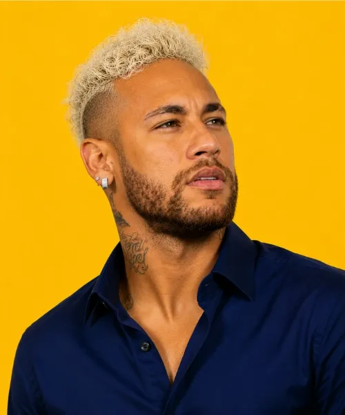 Neymar Jr Bleached Hair: Bright, Modern, and Attention-Grabbing