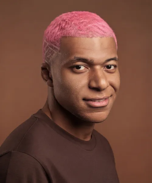 Mbappe with Pink Hair: A Fun and Creative Transformation