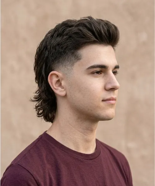 Modern Mullet Taper Hair Design