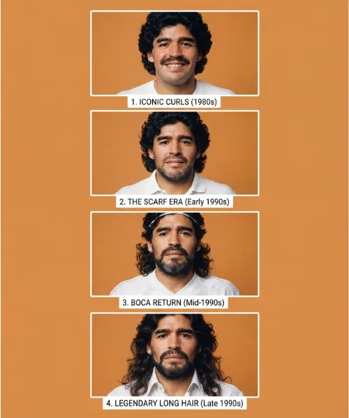 Maradona Hair Evolution: From Iconic Curls to Legendary Long Hair