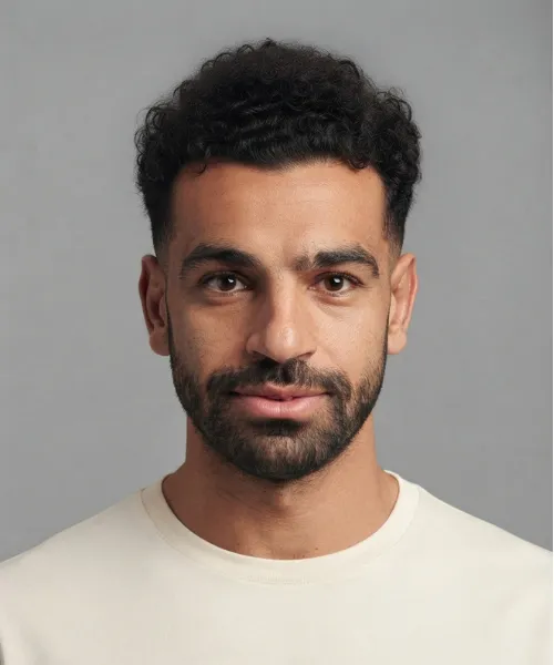 Mohamed Salah Hair Cut: Short Sides with Natural Texture