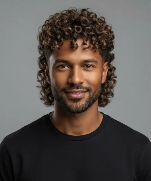Permed Modern Mullet Hair-Style: The Textured Hairstyle That Adds Volume and Character